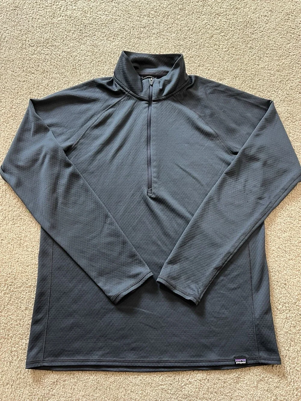Patagonia Capilene Midweight Quarter Zip Adult Medium Dark Gray